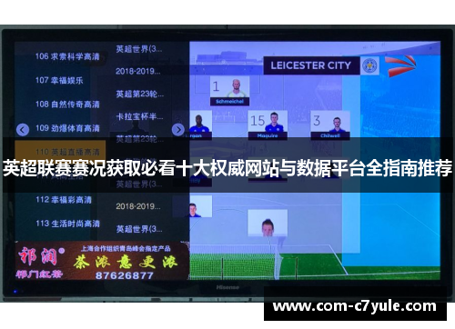 英超联赛赛况获取必看十大权威网站与数据平台全指南推荐
